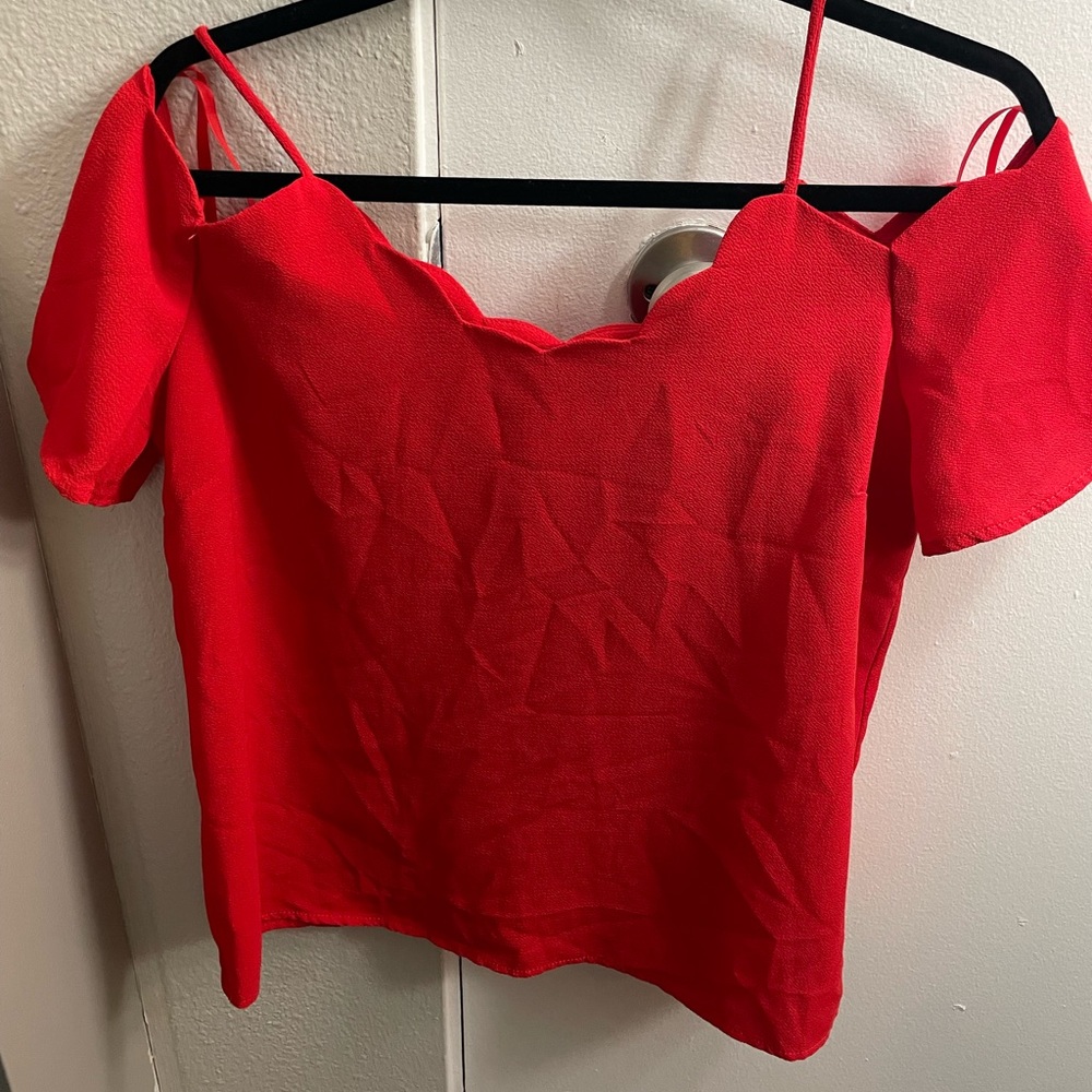 Red blouse